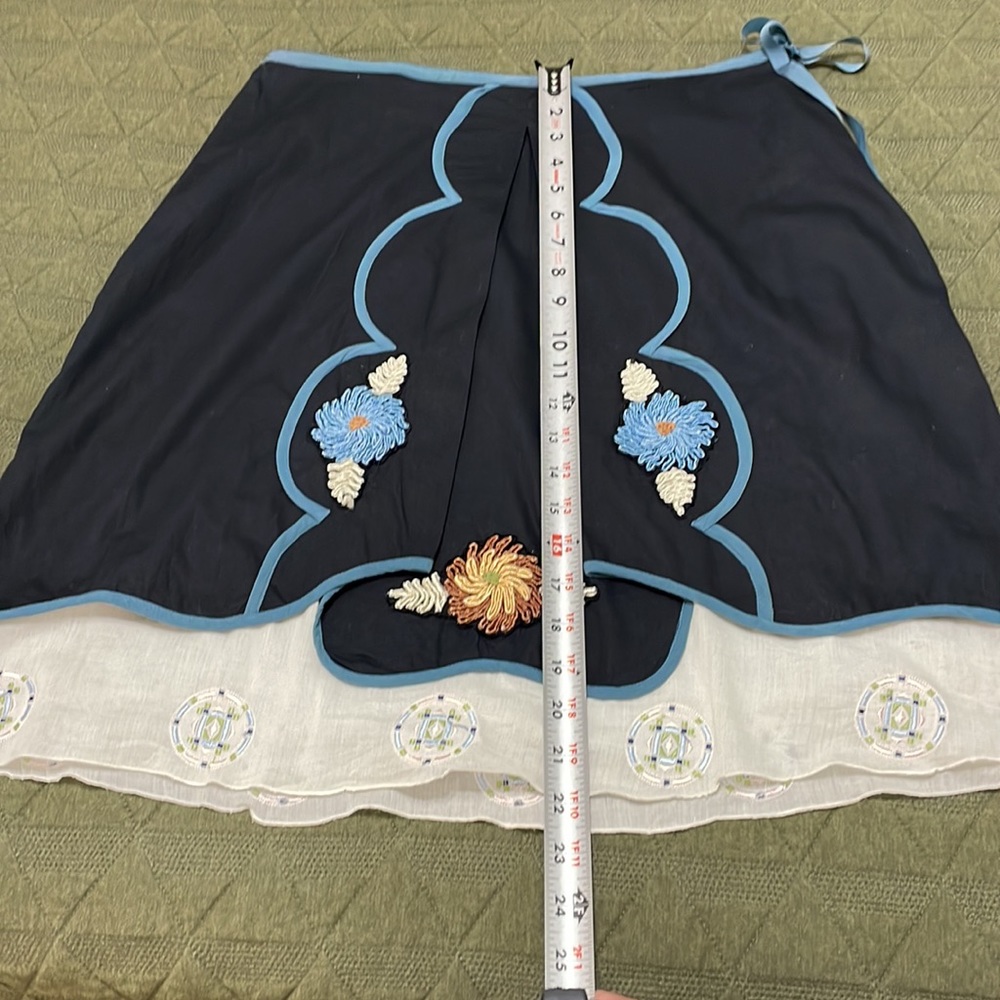 Anthropologie blue skirt 8 - Picture 7 of 14